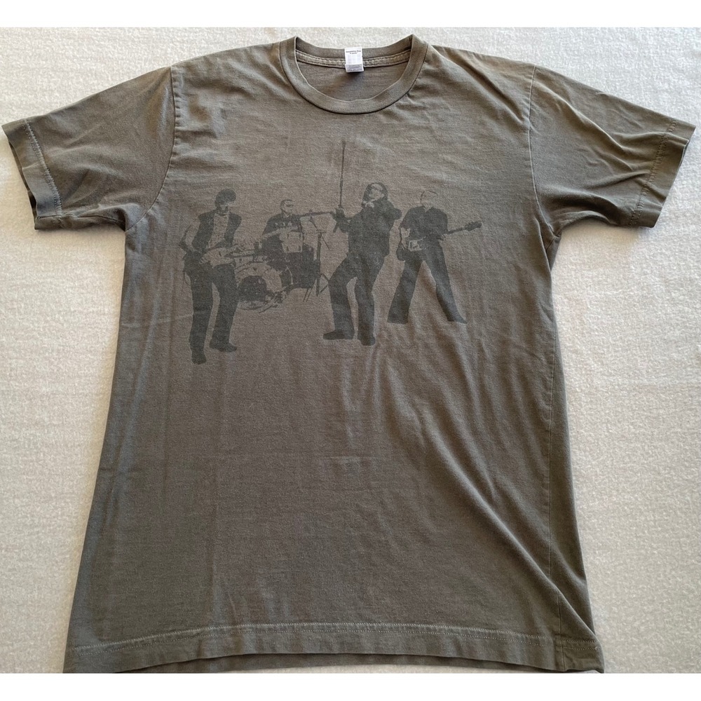 Vintage U2 Vertigo Tour 2005 T-Shirt American Apparel Small Gray Band Tee
